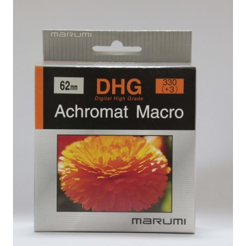 FILTRO DHG ACHROMAT MACRO 330(+3) 62mm - MARUMI             